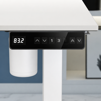 Escritorio Eléctrico Ajustable en Altura de 2 Etapas al por Mayor, Escritorio Motorizado para Sentarse y Estar de Pie con Control de Memoria Inteligente y Tecnología Zero-Wobble