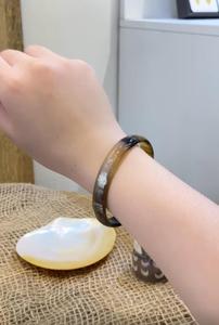 กำไลข้อมือสลักรูปเขาควายธรรมชาติทำมือทนทานสไตล์วินเทจเครื่องประดับแฟชั่นดีไซเนอร์สำหรับสะสมงานศิลปะ - Product Image 4