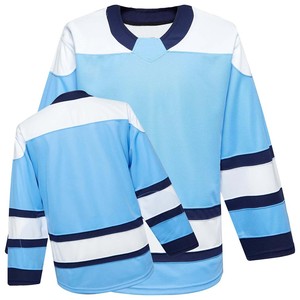 Vente en gros de maillots de l'équipe professionnelle OEM sublimation personnalisée en polyester durable séchage rapide de haute qualité maillots de hockey sur glace de qualité supérieure - Product Image 1