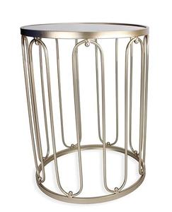 Elegantes mesas auxiliares con anillos de alambre, diseño lujoso y funcional, perfecto para interiores modernos, múltiples opciones de acabados disponibles - Product Image 4