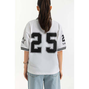 เสื้อถักผู้หญิงทรงหลวม ระบายอากาศดี สวมใส่สบาย เหมาะกับแฟชั่นฤดูร้อน นุ่มสบาย ใส่ได้ทุกวัน รับผลิตแบบ OEM ODM - Product Image 5