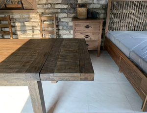 Ensemble table de salle à manger en bois 5 chaises à prix réduit avec logo personnalisé Mobilier de salle à manger classique moderne avec logo OEM/ODM - Product Image 2