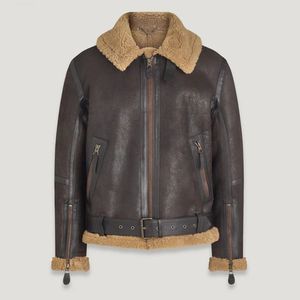 2025 Otoño Invierno alta calidad PU cuero cálido chaqueta abrigos para hombres logotipo personalizado personalizable características de piel - Product Image 1