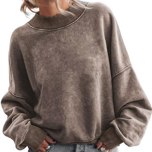 Sudaderas con capucha Mujer Jersey de gran tamaño Sudadera Algodón Fleece Basics Estilo casual Streetwear Moda Personalizada Sudadera con capucha en blanco Proveedor - Product Image 5