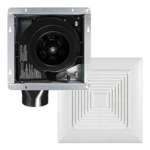 Ventiladores de Banheiro com <span class=keywords><strong>Motor</strong></span> AC/DC Certificados pela UL. Ventilador de Exaustão Multiuso para Banheiro 50 80 100 CFM, Ventilador Desumidificador de Banheiro de 8 Polegadas - Product Image 4