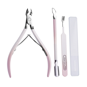 Ensemble de manucure professionnel Offre Spéciale outils d'art des ongles en acier inoxydable de haute qualité comprenant un poussoir à cuticules pour les doigts - Product Image 1