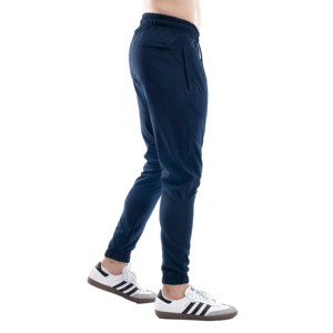 Derniers pantalons de jogging en polyester/coton spandex personnalisés pour hommes, mi-lourds, brodés et anti-rides, style décontracté, en toile - Product Image 4
