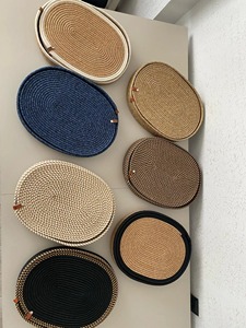 Bandeja Decorativa de Conchas Marinas de Ratán con Estilo Tropical, Artesanía, Vajilla, Ideal para Decoración Navideña del Hogar - Product Image 2