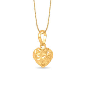 Collier avec pendentif en or en forme de cœur Muse Aura - Product Image 4