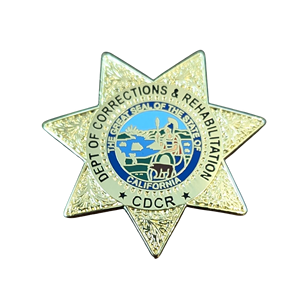 Badge CDCR, épingle à revers magnétique en alliage de zinc, broche décorative en forme d'étoile pour vêtements - Product Image 2