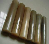 Rouleau de corne de buffle solide multi-artisanat, pointes de corne naturelle polies de la meilleure qualité, artisanat indien, nautique, taille personnalisable