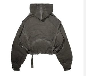 Wholesale Men Oversized Hoodie 400gsm Heavyweight Fleece Winter basicscotton blended Pullover Hoodie - Product Image 5