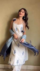 DUPATTA SIN TIRANTES TOP PENT, 100% ALGODÓN, BORDADO, TRABAJO VINTAGE - Product Image 3