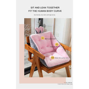 Coussin de siège rectangulaire en mousse à mémoire de forme A163ser pour soulager le coccyx et la sciatique, pour chaise de bureau, en bambou tissé avec remplissage d'air - Product Image 4