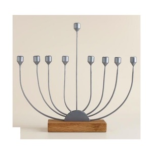 Premium Quality Metal Menorah Hanukah Candle Holder for Sale <b>Top</b> Products Metal Menorah Candle Holder for Wedding Decorations - Product Image 3