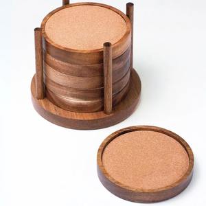 Decorative <b>Wooden</b> Coasters Set <b>Rustic</b> Vintage Drink Accessories for <b>Dining</b> <b>Table</b> Coffee Tea Beer Home Kitchen - Product Image 4