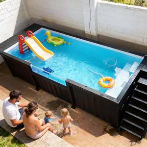 Piscina Elevada de Fibra de Vidrio, Diseño Personalizado, para Niños y Familias, Uso en Exteriores, Duradera, con Color Personalizado - Product Image 2
