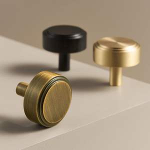 Solid brass knobs for classic side tables durable <b>furniture</b> <b>hardware</b> reliable interior decor home styling upgrade solution - Product Image 3