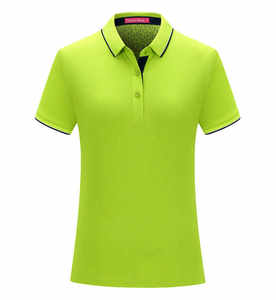 Polos d'été décontractés ODM OEM personnalisés de revers de perles fines de soie de coton peigné pour femmes - Product Image 2