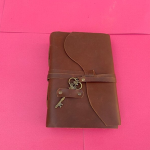 Diario encuadernado de cuero Vintage, libro de sombras, antiguo, hecho a mano, diario de cuero de papel Vintage - Product Image 3