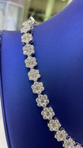 <b>Iced</b> <b>Out</b> VVS Moissanite Diamond Sparkling High Shine Drip Style 925 Sterling Silver Wedding Wear <b>Chain</b> - Product Image 4