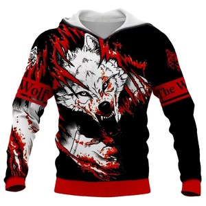 Sweat à capuche en polaire pour homme de haute qualité avec logo personnalisé, respirant, pull-over d'automne, écologique, imprimé par sublimation, avec poche - Product Image 2