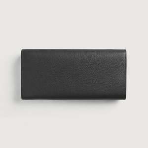 Taylor Handmade Bifold Continental <b>Wallet</b> Black Leather Vintage Style Zipper Closure RFID <b>Long</b> Short Options PU Polyester - Product Image 2