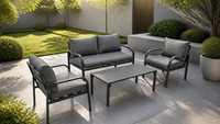 Aktionspreis KD Mailorder Aluminium-Rahmen Langlebiges Modernes Outdoor-Sofa-Set (Champagner) für Villa & Hof