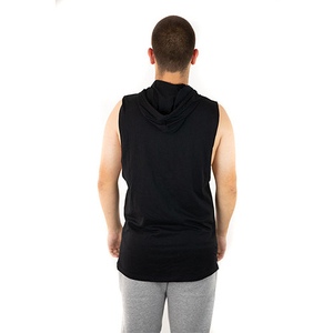 Sudadera sin mangas para hombre al por mayor, diseño muscular transpirable, de secado rápido, de elastano/poliéster, personalizada para entrenamiento de verano - Product Image 6
