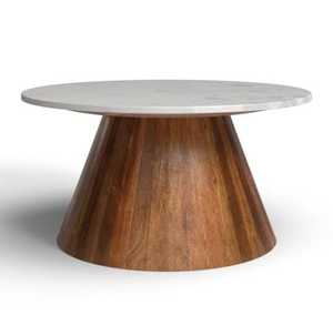 Mesa de centro redonda de madera con diseño Art Deco de calidad superior, novedad y decoración creativa del hogar para el hogar, la Oficina y el jardín para Diwali - Product Image 1