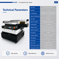9060 Drie I3200 Nieuwe Flatbed DTF Printers met Automatische UV-inkt, 1 Jaar Garantie, Multicolor Rol-tot-Rol Etiketprinter