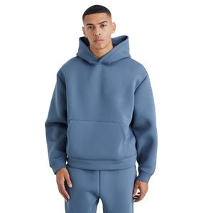 Ensemble survêtement à capuche évasé délavé à l'acide personnalisé survêtement homme 100% coton polaire hiver Baggy surdimensionné survêtement homme logo personnalisé - Product Image 4