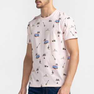 เสื้อยืดผู้ชายแขนสั้น ดีไซน์เรียบหรู สไตล์ไฮสตรีท ผ้าฝ้าย 100% ระบายอากาศได้ดี เป็นมิตรกับสิ่งแวดล้อม แห้งเร็ว น้ำหนัก 220 กรัม เหมาะสำหรับอากาศร้อน - Product Image 2