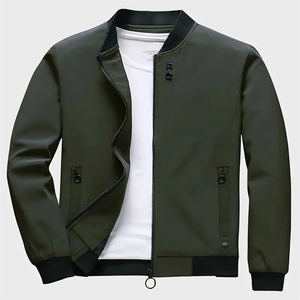 Veste de course d'hiver personnalisée unisexe, style motard vintage, streetwear décontracté, en laine, col montant, style universitaire, pour l'extérieur - Product Image 3