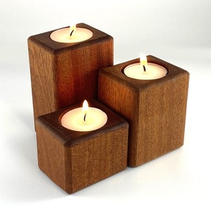 Wooden centerpiece <b>tea</b> <b>light</b> - Product Image 2