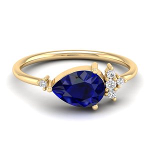 Anillos de Plata de Ley 925 de Alta Calidad REYES con Moissanita Certificada GRA para Mujer, Joyería de Boda con Piedra Preciosa de Zafiro Azul de Lujo - Product Image 6