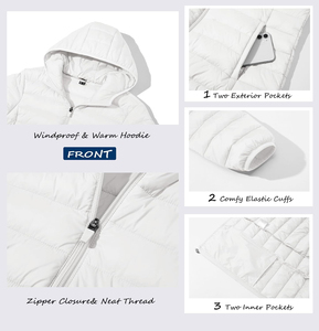 Blouson matelassé élégant pour femme, vêtement d'extérieur chaud isolé pour la ville, léger, résistant au vent, rembourré de coton, longueur régulière - Product Image 6