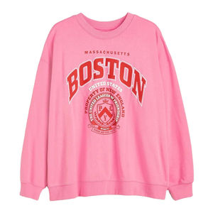 Sudadera Larga de Mujer, Tejido de Felpa Cálido, Estampada, Holgada, con Mezcla de Algodón, Estilo Relajado, Cómoda y Suave para Uso Diario - Product Image 1