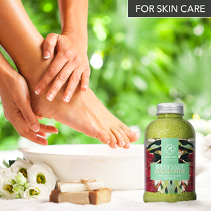 Aromatika Sal Marina Natural de Eucalipto para Baño Corporal 600g con Aceite Esencial Estimulante y Extracto de Plátano - Product Image 6