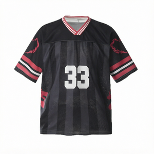 เสื้อบาสเก็ตบอลแขนกุดลายทางสไตล์อเมริกันวินเทจปี 2026 ผ้าโพลีเอสเตอร์ทรงหลวม คอวี เสื้อกีฬาสำหรับผู้ชาย - Product Image 5