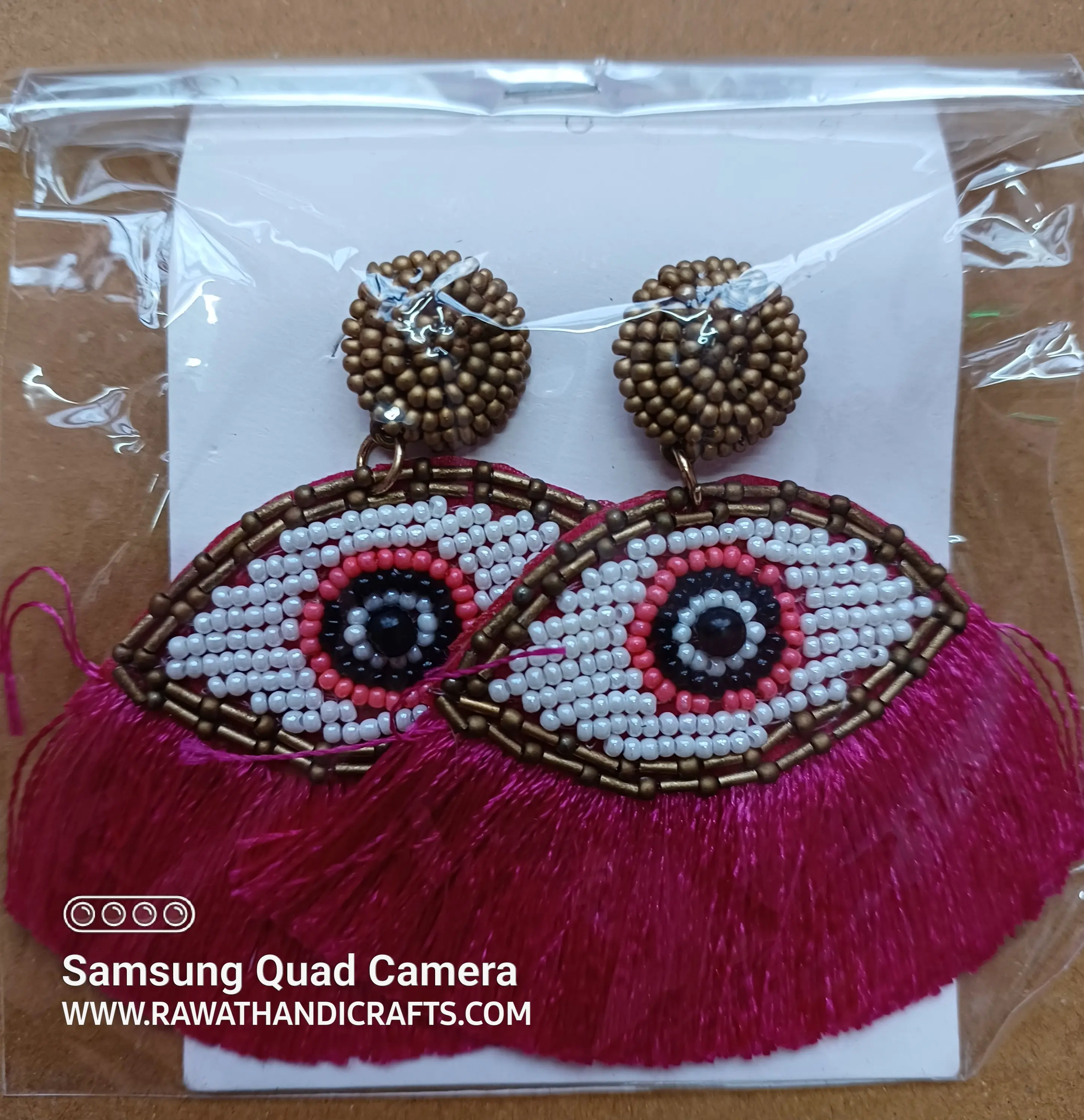 Online-Großhandel einkaufen Samen perlen und Seidenfaden-Ohrringe Mode Kostüm hand gefertigten Kunst schmuck Hersteller