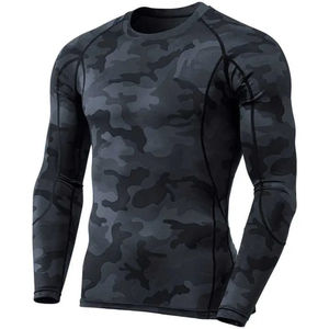Conception de camouflage Impression de coutures cousues Protège-éruptions cutanées Top Vente Qualité Polyester Nylon Sports Surf Wear UPF50 + Rash Guard - Product Image 6