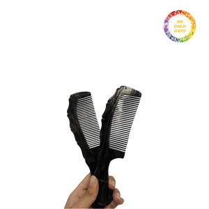 Beau peigne en corne de buffle Artisan conçu pour le toilettage des cheveux et de la barbe - Product Image 4