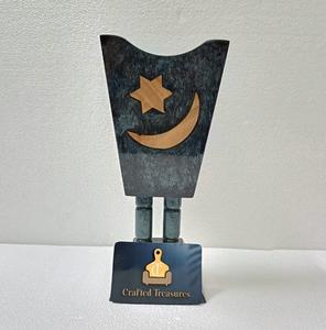 Brûleur d'encens en résine arabe islamique traditionnelle Bakhoor Mubakhar titulaire pour Eid et Ramadan Mubakhar boîte-cadeau au meilleur prix - Product Image 1