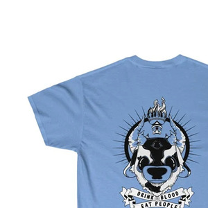 T-shirt à manches courtes en coton premium, col montant, couture durable, toucher doux, couleurs vibrantes, coupe vintage, tissu en sergé - Product Image 5