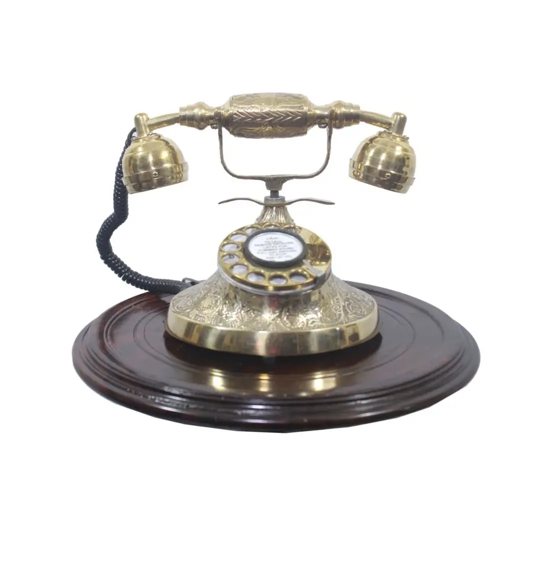 Luxury antique telephone royal for office home decor gift living room antique interior dial phone retro table top decoration