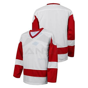 Maillot de hockey pour hommes de qualité professionnelle, manches longues, col en V, coupe ample, lavage en machine - Product Image 2