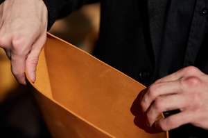 Stylish Handmade Genuine Leather Durable Portable High Quality <b>Laptop</b> Sleeve for Businessmen Office and Everyday Carry GLS-0371 - Product Image 5