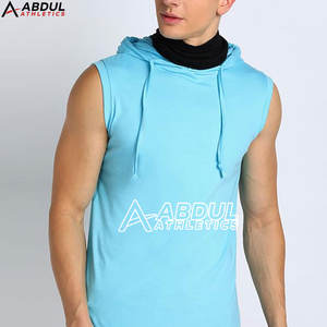 <b>Men</b> <b>Sleeveless</b> <b>Hoodies</b> Modern Look Durable Fabric Great for Gym and Outdoor Activity <b>Sleeveless</b> <b>Hoodies</b> - Product Image 1