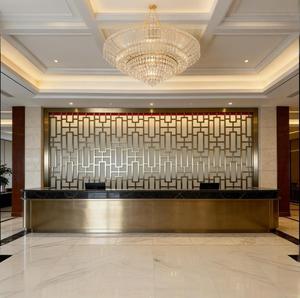 Divisorio in Metallo con Saldatura Invisibile in Acciaio Inox Stile Moderno per Lobby di Hotel, <span class=keywords><strong>Parete</strong></span> Decorativa dal Produttore - Product Image 4